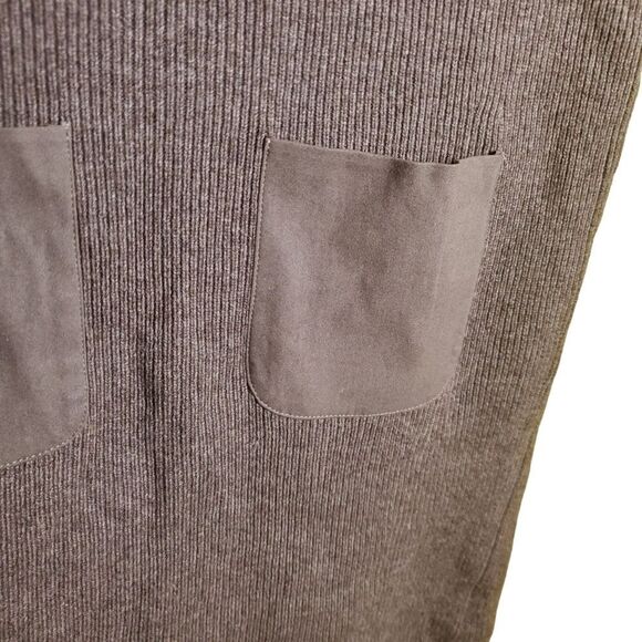 Joie Wool & Cashmere Ribbed Brown Tunic Sweater Size Medium - Picture 5 of 9